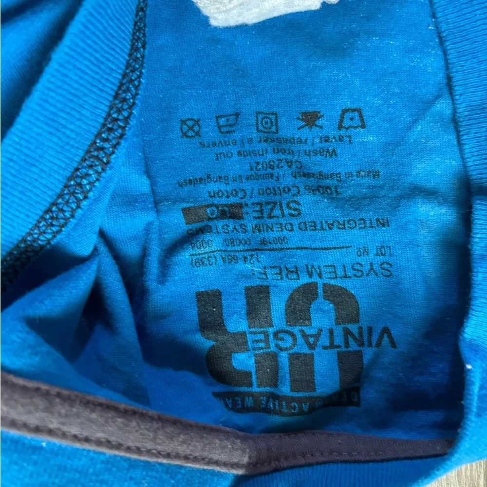 Vintage Blue Graphic Tee by UR - Picture 2 of 3